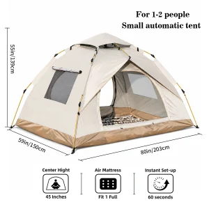 Automatic Pop-Up Outdoor Camping Tent Quick to Set Up - Thumbnail Image 9
