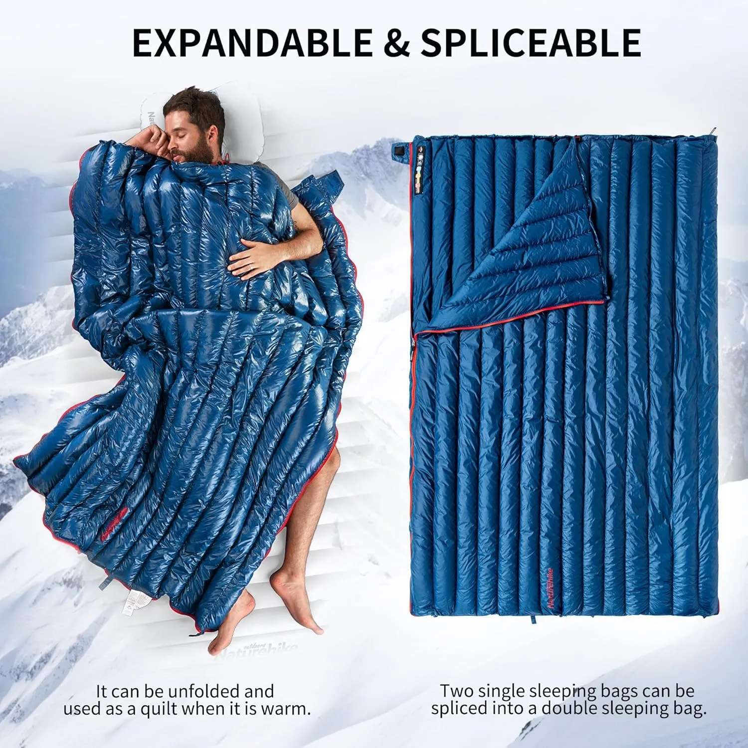 Backpacking Duck Down Sleeping Bag - Image 4