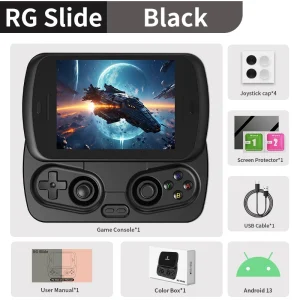 Anbernic RG Slide Retro Handheld Game Console 4.7" LTPS In-Cell Android Video Gaming Player Supports AI Assistant 1080p-Port Out - Thumbnail Image 10