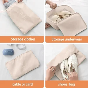 Packing Cubes for Travel - 8pcs/ Set Luggage Organizer Bags - Thumbnail Image 7