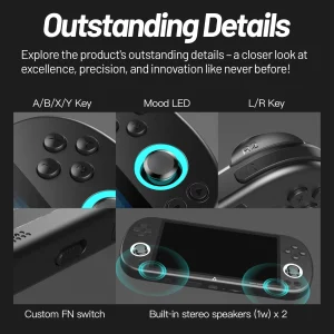 Trimui Smart Pro Handheld Game Console 4.96''IPS Screen Linux System Joystick - Thumbnail Image 3