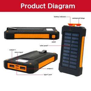 26800mAh Solar Power Bank - Thumbnail Image 6