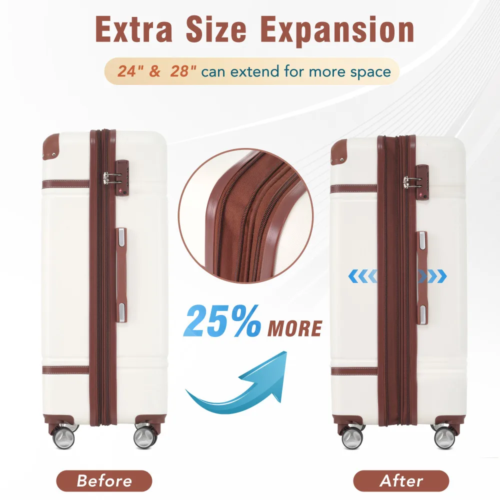 Hardshell Luggage Sets 4 Pieces 20 24 28 Inch Luggages - Image 4