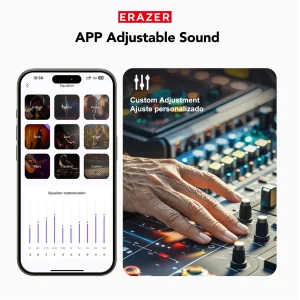 Headphones Bluetooth V6.0 ERAZER XP6 Ai Translator Wireless Earphones - Thumbnail Image 6