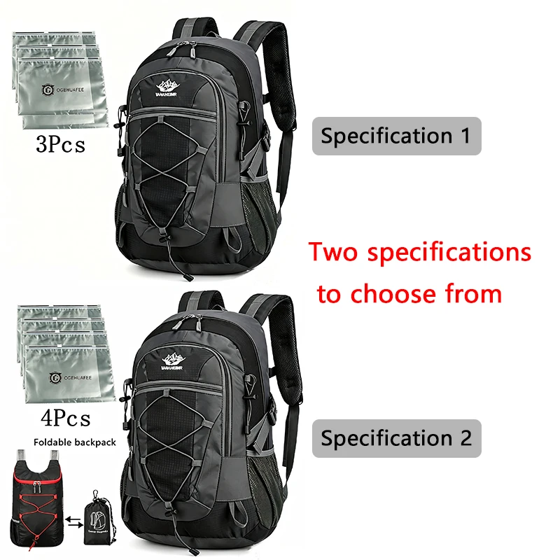 OGEHUAFEE Multi-functional Outdoor Hiking Backpack,, Lightweight Travel Hiking Luggage Storage Pack - Image 3