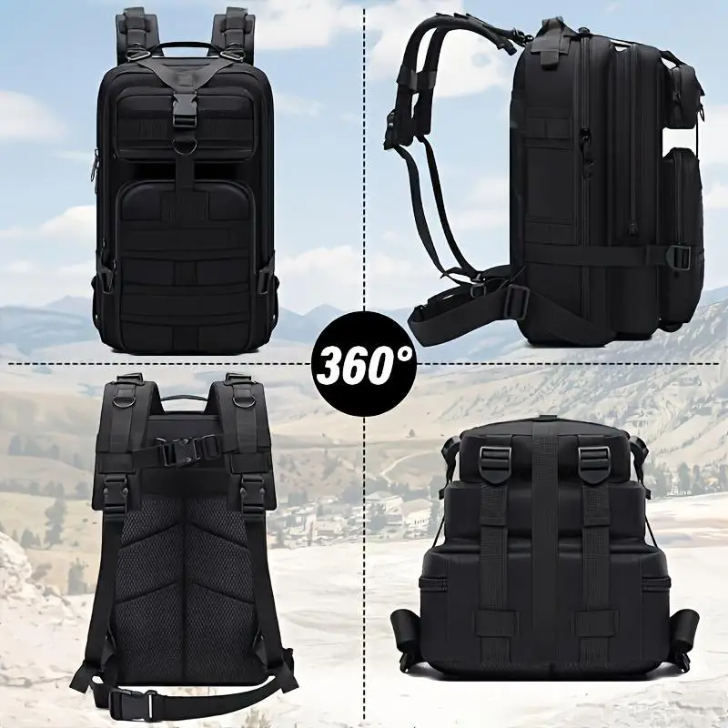 1pc 25L hiking daypack backpack Lightweight Rucksack bag for men and women Tactical Traveling Cycling Outdoor Sport - Image 4