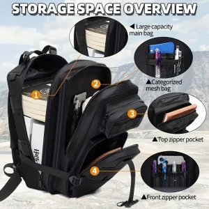 1pc 25L hiking daypack backpack Lightweight Rucksack bag for men and women Tactical Traveling Cycling Outdoor Sport - Thumbnail Image 3