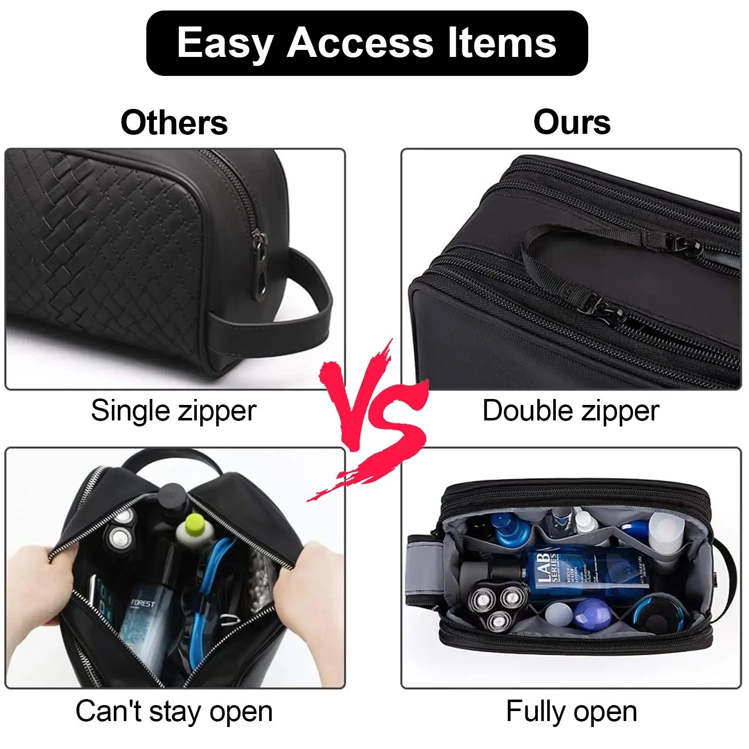 Fashion Waterproof Travel Toiletry Bag Dry Wet Separation - Image 5