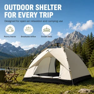 Automatic Pop-Up Outdoor Camping Tent Quick to Set Up - Thumbnail Image 4
