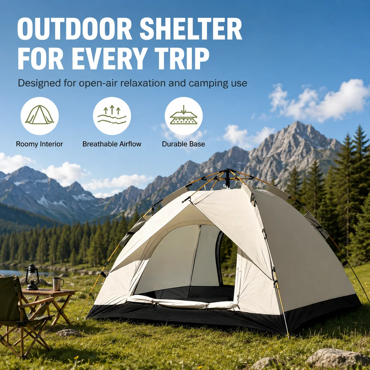 Automatic Pop-Up Outdoor Camping Tent Quick to Set Up - Image 4