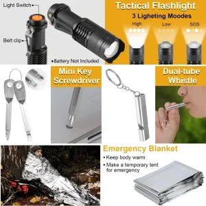 Survival And First Aid Kit with Carry Bag - Thumbnail Image 5