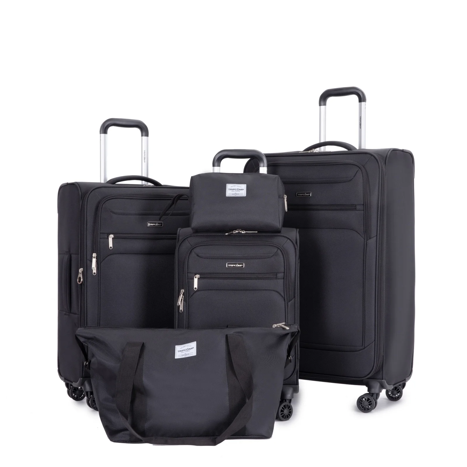 5 Piece Luggage Set with Expandable, Lightweight Softside Suitcase - Image 7