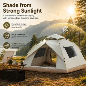 Automatic Pop-Up Outdoor Camping Tent Quick to Set Up - Thumbnail Image 2