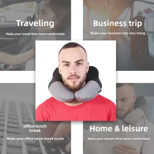 Feliztrip portable inflatable u pillow neck support tr-p217 - Thumbnail Image 5