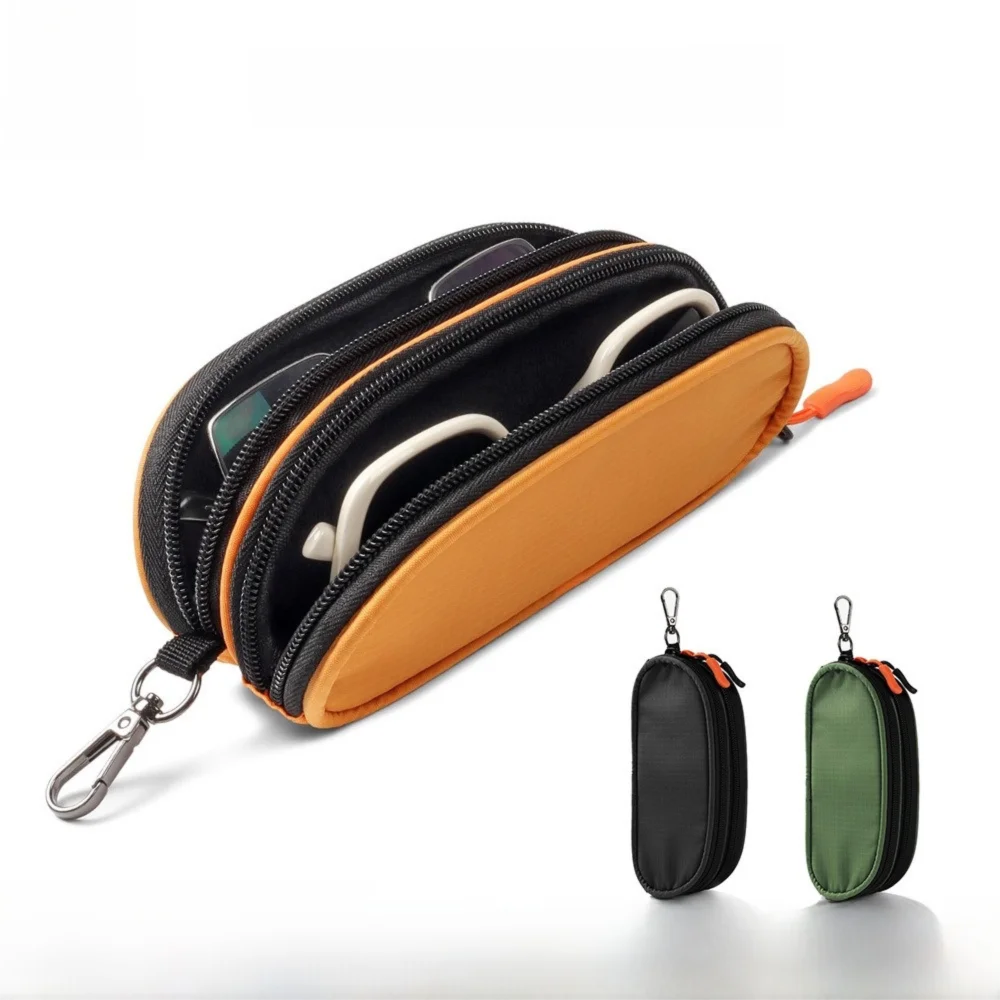 New Double Layer Sunglasses Case Durable Multi-Functional Glasses Bag - Image 3