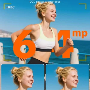 4K Digital Camera for Photography,4k Camera with Ring Light，180° Flip Screen Camera for Vlogging with Beauty Mode - Thumbnail Image 6