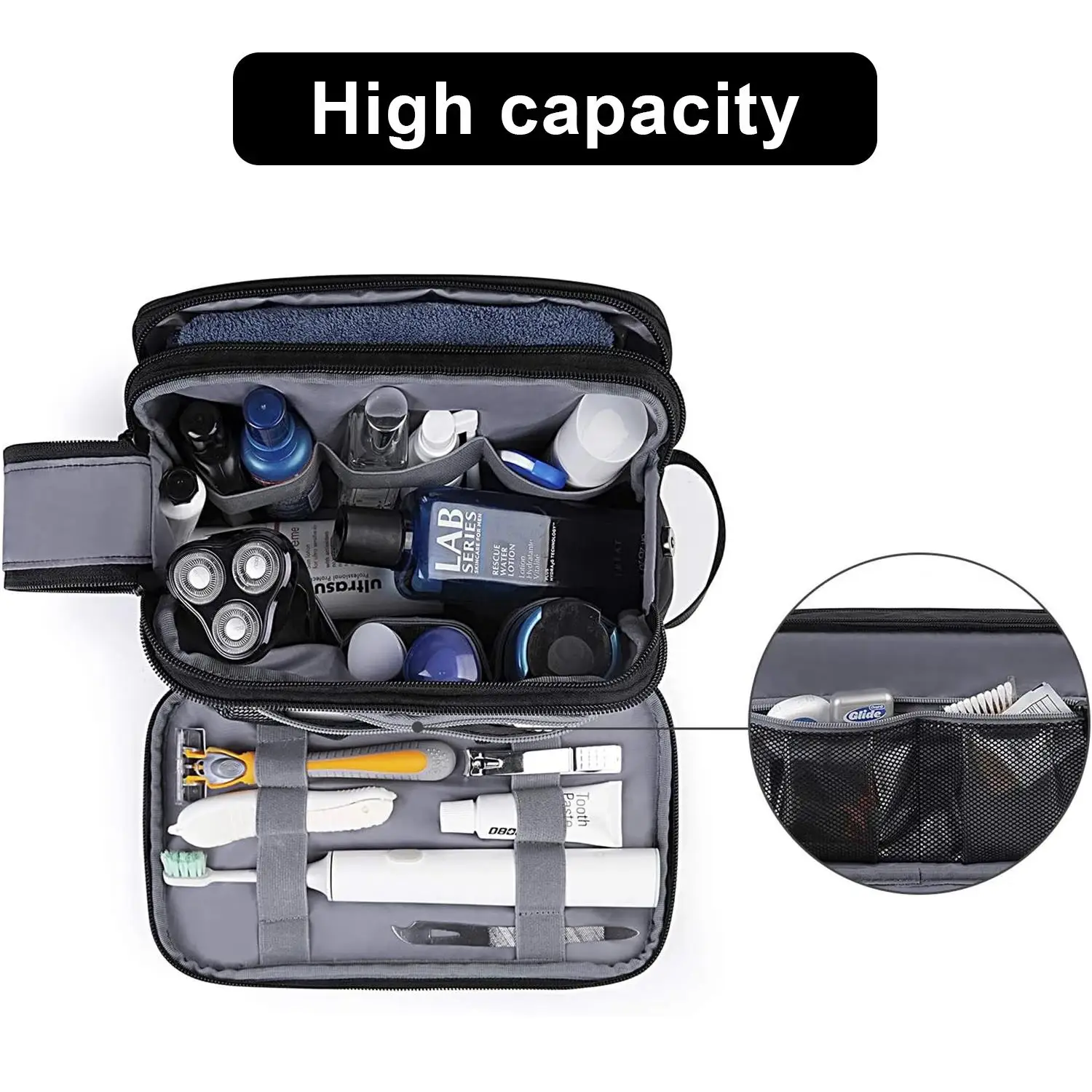 Fashion Waterproof Travel Toiletry Bag Dry Wet Separation - Image 3