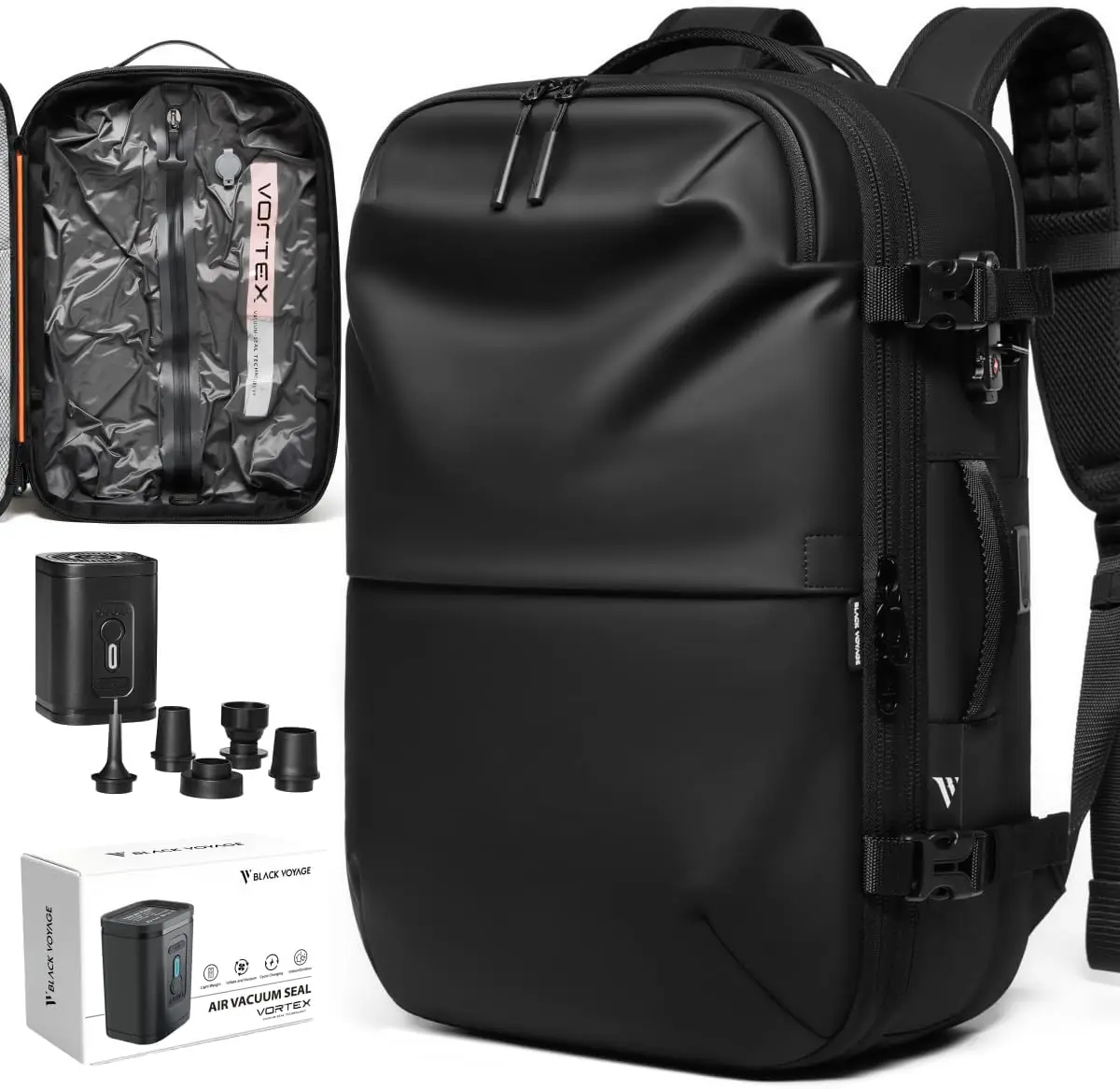 Vortex Vacuum Seal Travel Backpack 60L Expandable Air Compression System - Image 1